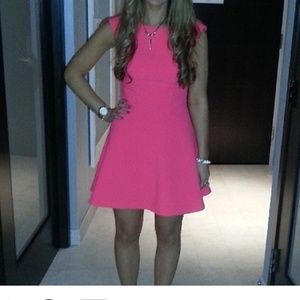 H&M Neon Coral Scuba Dress